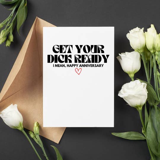 Get Your D Ready Anniversary Card for wholesale by As Told By Ellie