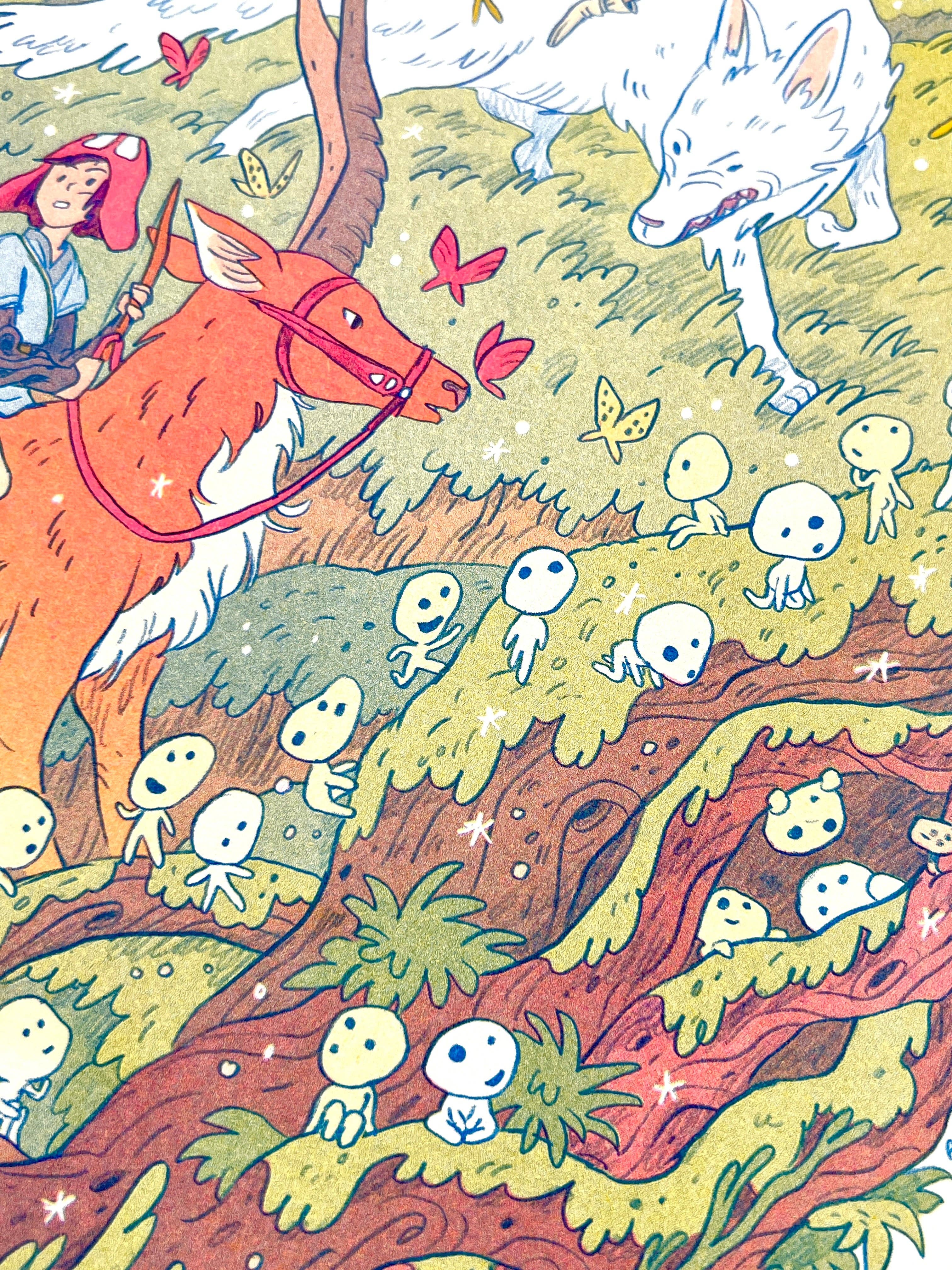 Natalie Andrewson - Wholesale Art Print - Princess Mononoke Large Print3