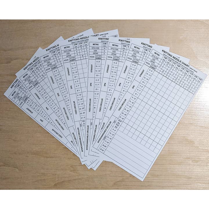 BeeGreen & CraftsPlannersPlus - Vente Marque-page - NOUVEAU ~ Marque-page d'inventaire des aiguilles à tricoter et des crochets !2