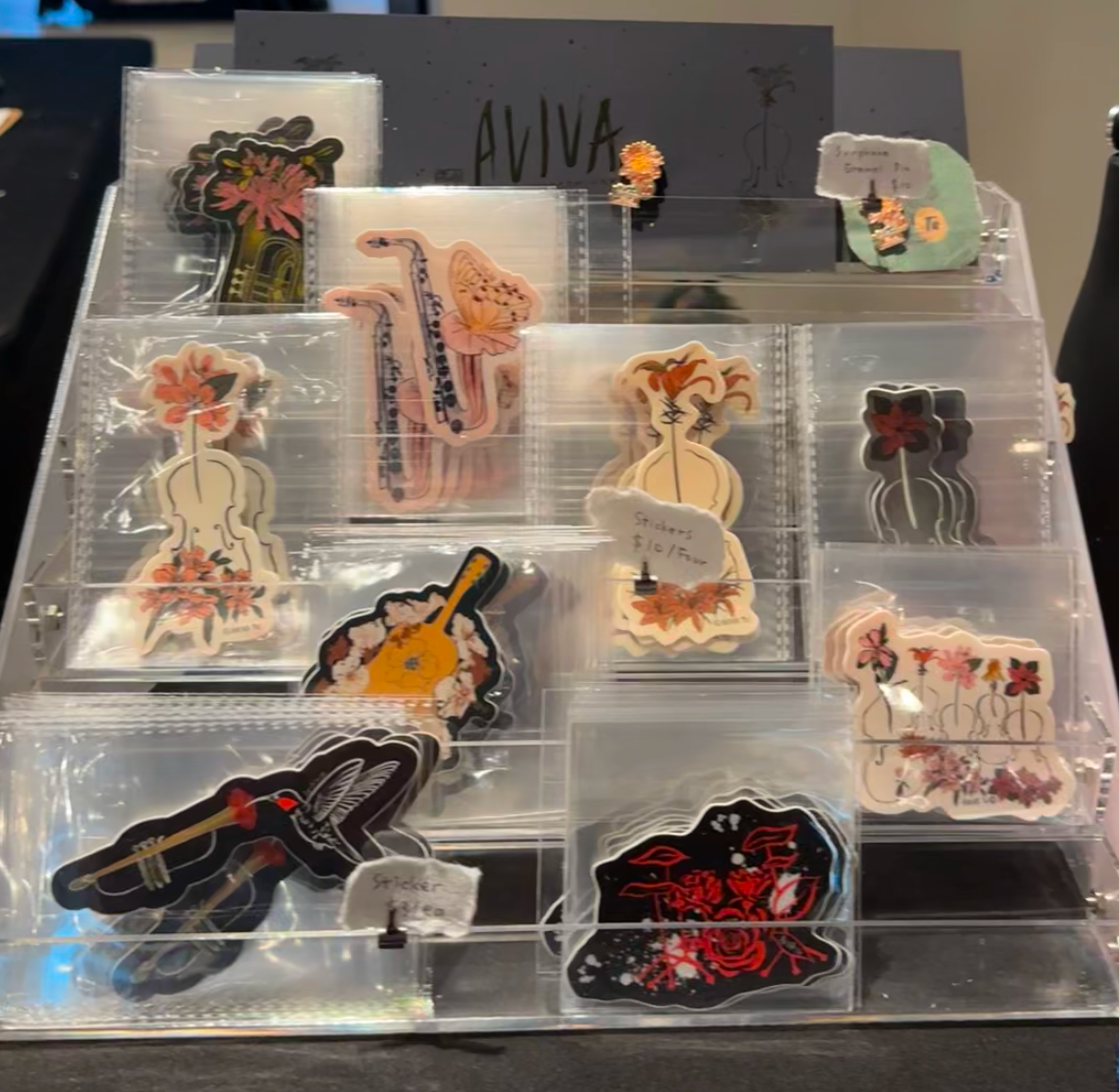 AVIVA TU LLC - Wholesale Sticker - Sticker-Botanical Music Instruments9