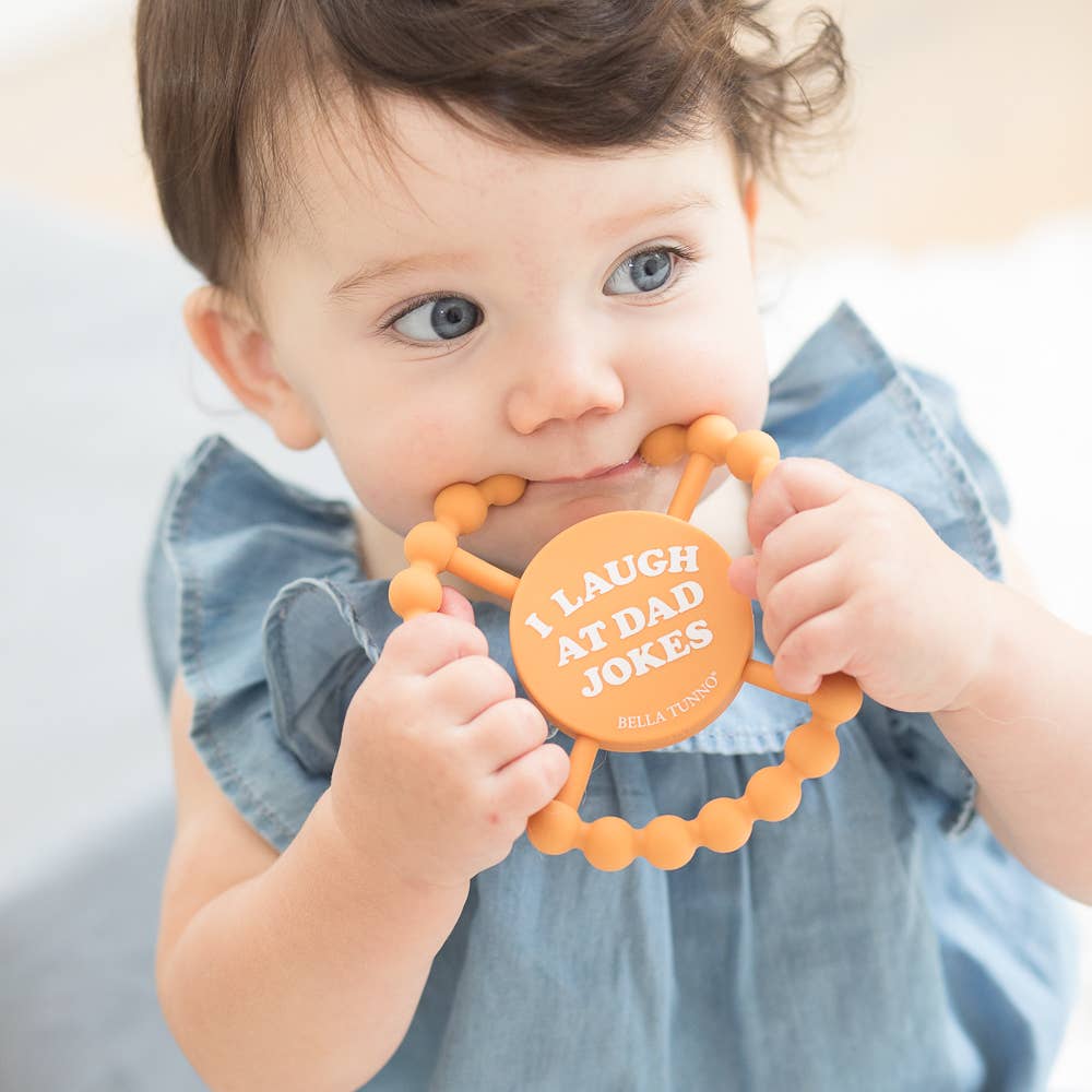 Bella Tunno - Wholesale Teether (Not Clip-On) - Baby - I Laugh at Dad Jokes Happy Teether8