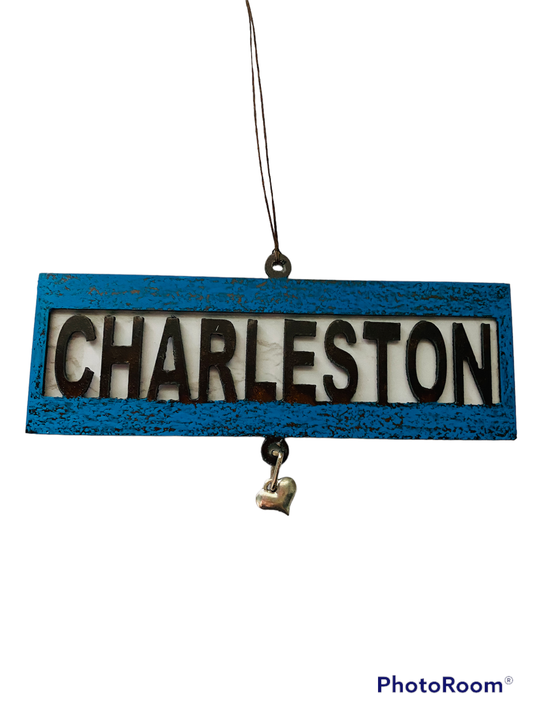 Whimsies - Vendita all'ingrosso Campanelle a vento - Scacciapensieri State Wind Chimes, cuore in peltro, con nome Pride, souvenir a goccia, USA1