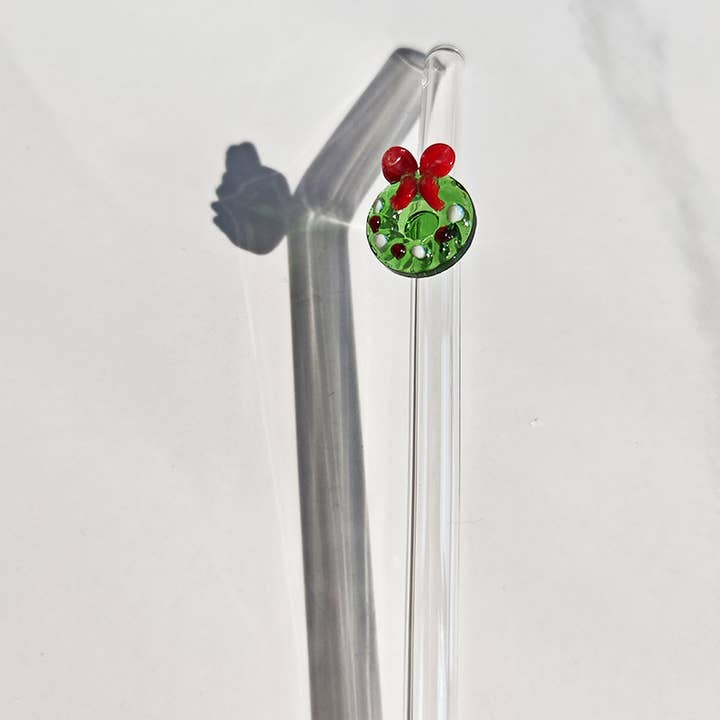 IVORE.GROUP (We cover All Import duty) – wholesale Drinking straw – Christmas Borosilicate Glass Straw | Reusable Drink Straw3