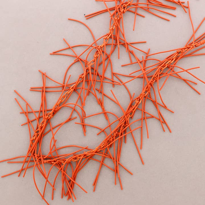 La Cuerda De Sol - Wholesale Snap Jewelry - Long Knots Rubber Necklace