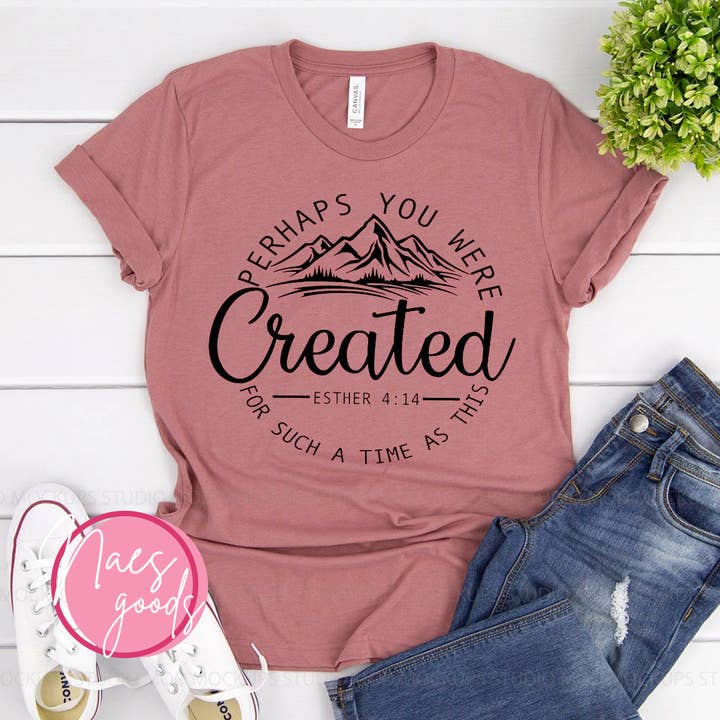 T-shirt Peut-être que tu as été créé - Bella Canvas pour la vente par Printliss