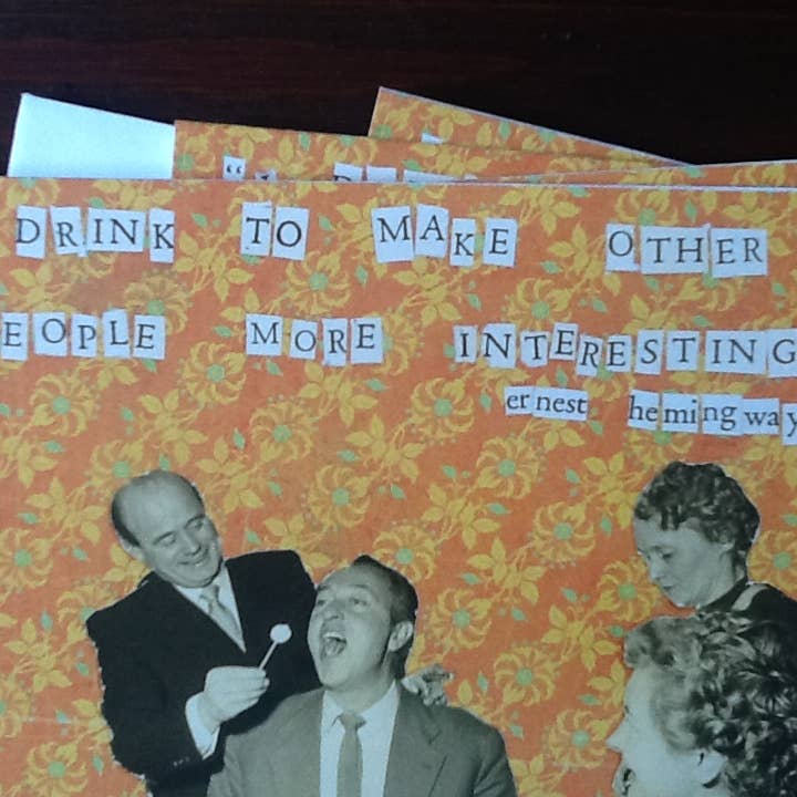 Why I Drink Note Card for wholesale by ZouZou's Basement