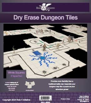Role 4 Initiative - Venta al por mayor Juegos de mesa - Azulejos de mazmorra de borrado en seco, varios colores, formas y tamaños11