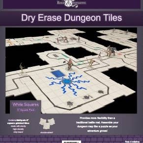Role 4 Initiative - Wholesale Board Game - Dry Erase Dungeon Tiles, various colors, shapes, and sizes11