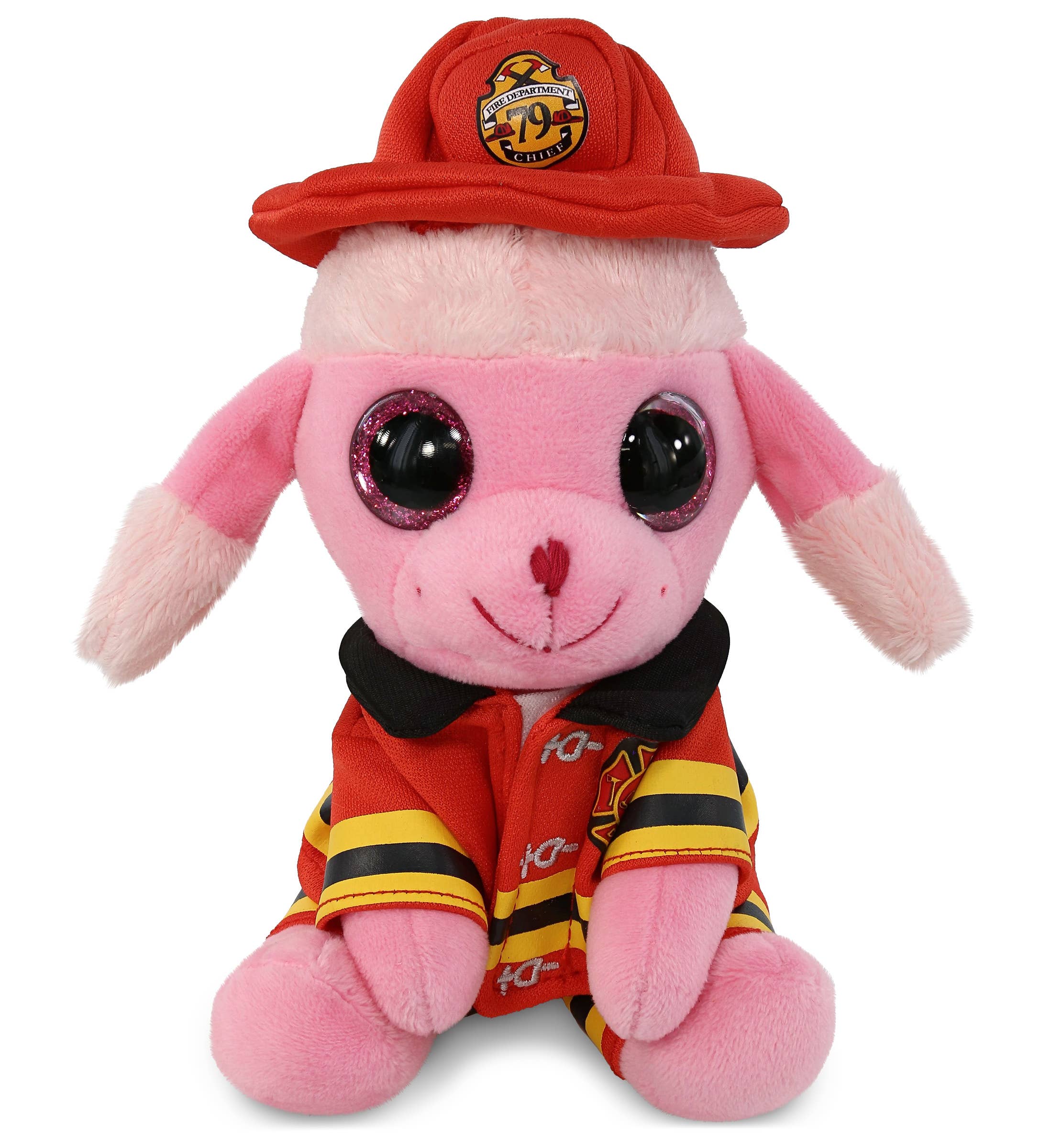 Cota Global – wholesale Stuffed/plush toy – Kids & baby – Plush Fireman - Sparkle Eyes Plush - Small Pink Poodle Dog0