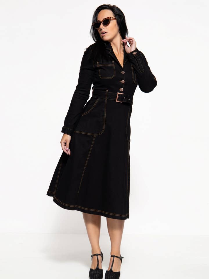 Workwear Motor Queen Service Swing Dress pour la vente par KING KEROSIN