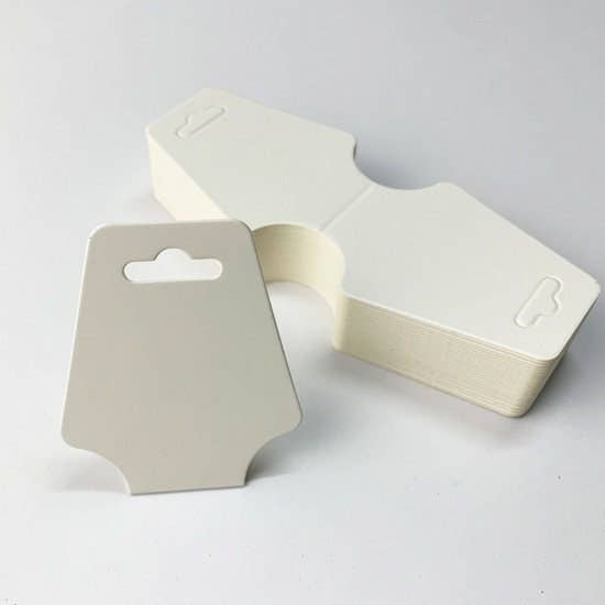 Zakka - Wholesale Jewelry Stand & Display - 200pcs Fold-Over Hanging Necklace Bracelet Jewelry Cards