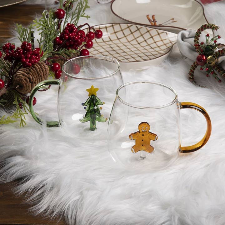 VdE Tivoli 1996 - Wholesale Ornament Set - XMAS MUG BOROSILICATE MARZIPAN 3D 450ML1