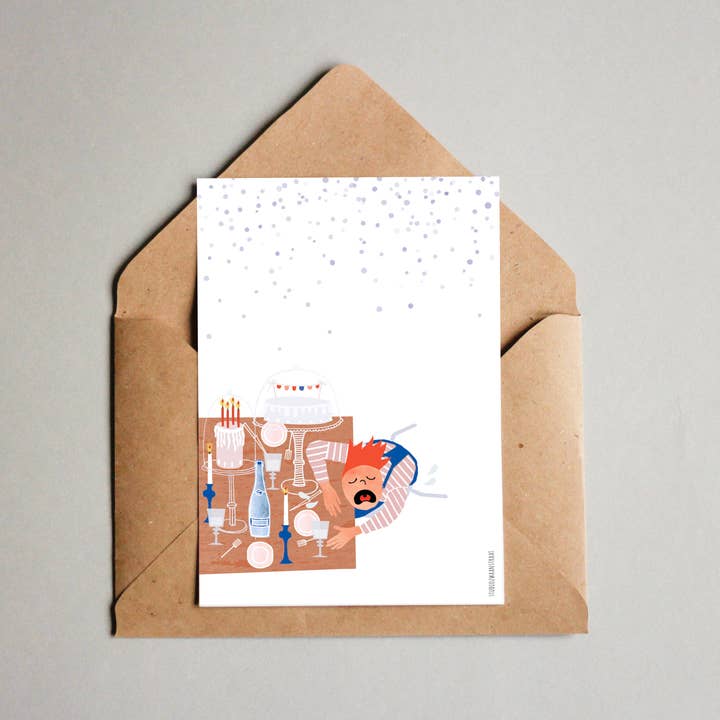 STUDIOZWAANSTRAAT – Engroshandel Postkort – postkort 'det er min fest... '2