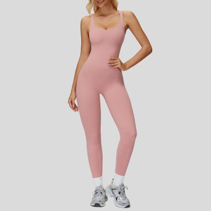 WONDERXFANS – wholesale Unitard – Women′s – Slimming jumpsuit with cutout back1