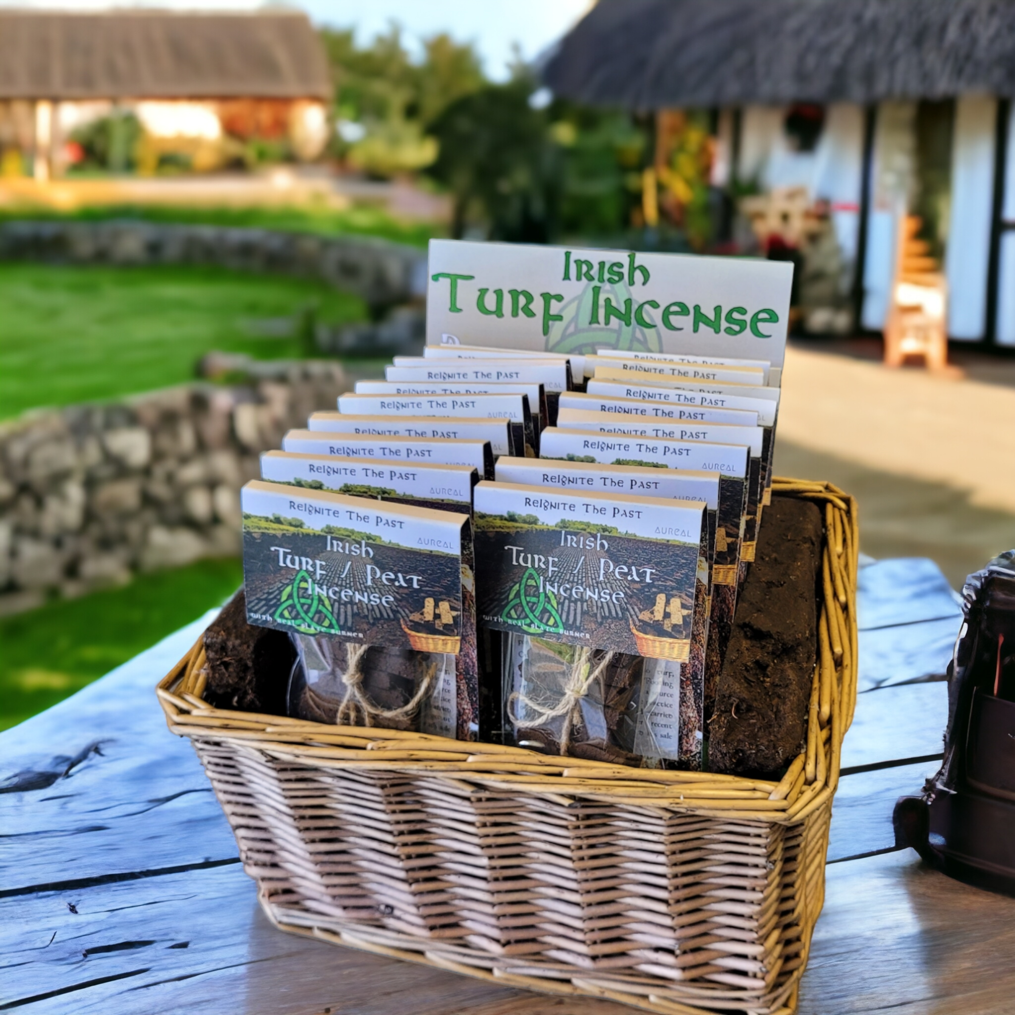 Aureal Aromatics - Wholesale Incense - Irish Turf / Peat Incense Set with Burner6