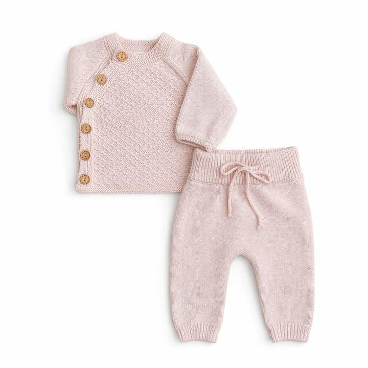 OLIVE & CRADLE - Vendita all'ingrosso Set loungewear - bambini - Completo da salotto in maglia a 2 pezzi Noella2