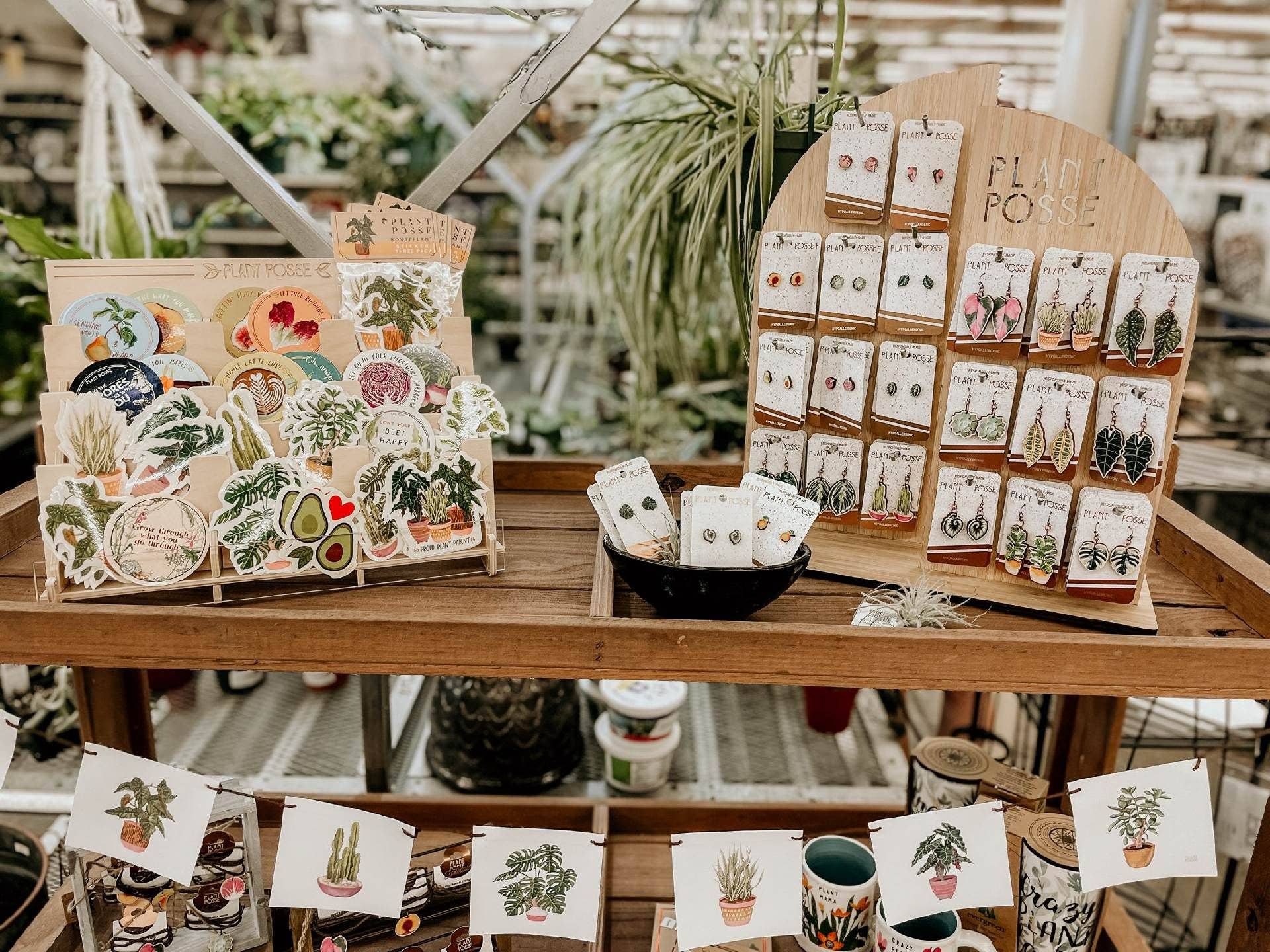 Plant Posse – wholesale Retailer display – Paper & novelty – Sticker Display1