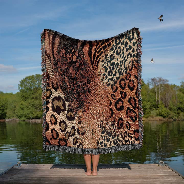 CasaIuliia - Wholesale Throw blanket - Exotic Leopard Print Throw Blanket – Safari Style Home Decor5