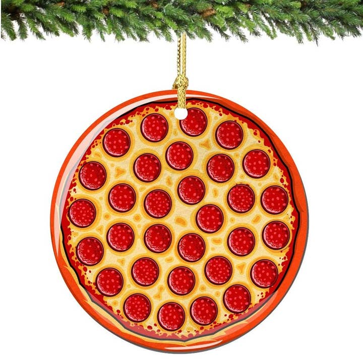 City Souvenirs - Wholesale Ornament - Pepperoni Pizza Christmas Ornament