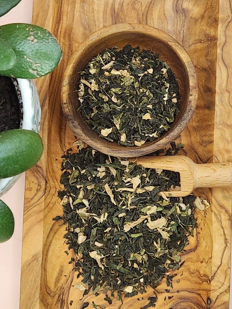 New World Spice and Tea Traders – wholesale Löst te – Ingefärssnaps Grönt Te0