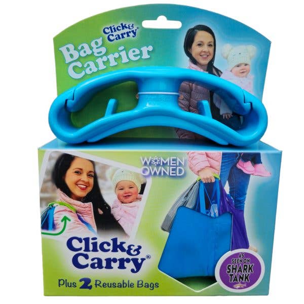 Click & Carry - Wholesale Grocery/Shopping Bag - Click & Carry Grocery Bag Handle with 2 Reusable Bags Bundle11