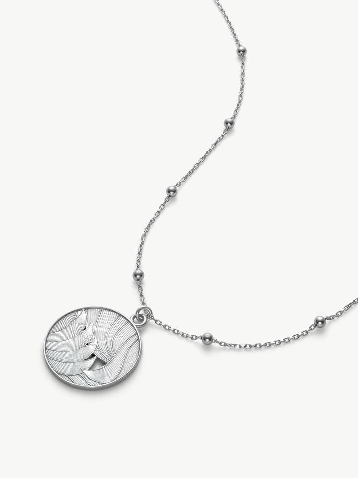 Sterling Silver Medallion Necklace – Day | No More Nobody for wholesale by No More Nobody