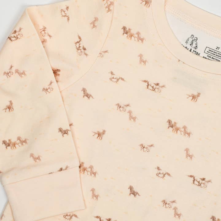 2 Piece Horse Print Pajama for wholesale by Mady & Max