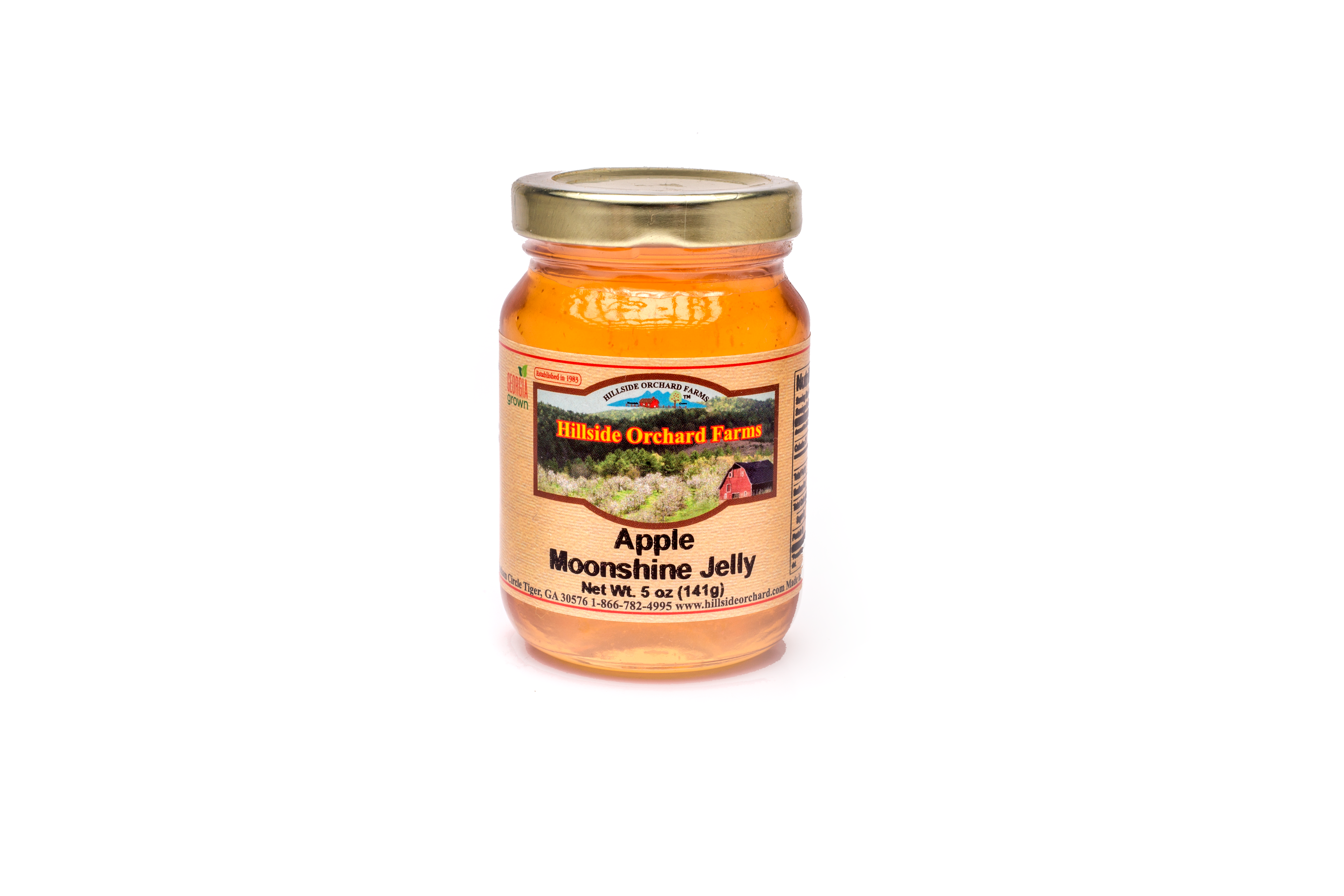 Hillside Orchard Farms - Wholesale Jam/Jelly - Apple Moonshine Jelly 5 oz0