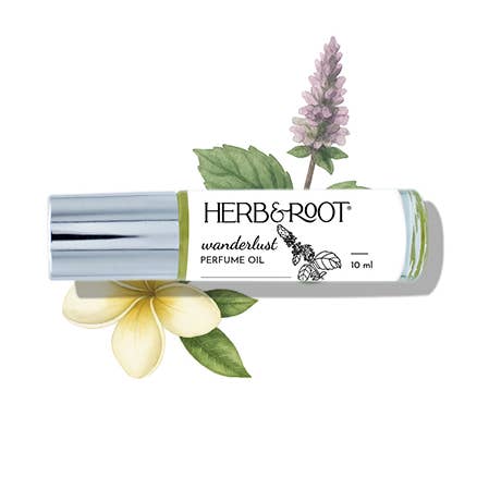 Herb & Root – wholesale Roll-on fragrance – Wanderlust Perfume Oil- Patchouli and Frangipani0