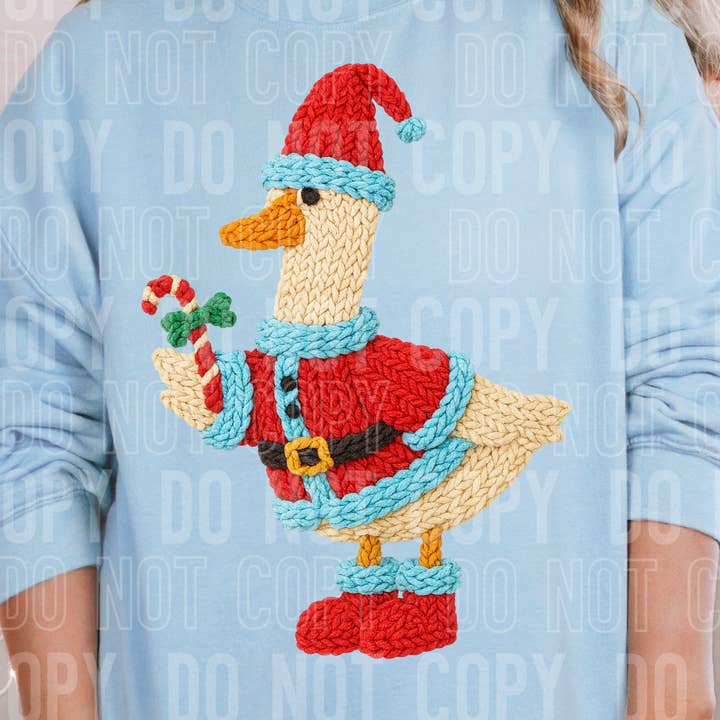 Filato d'Oca di Natale Finto Trasferimento DTF per la vendita all'ingrosso da parte di K and M Designs