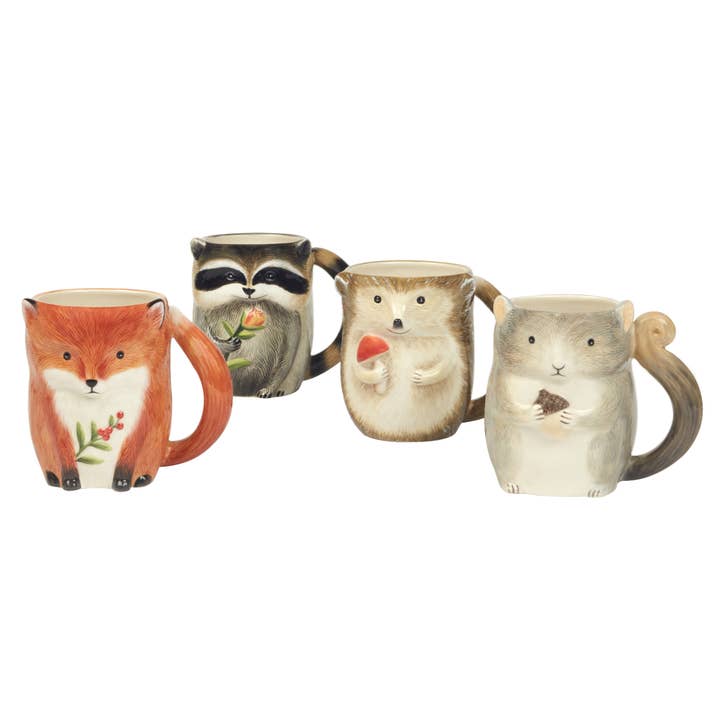 Certified International - Wholesale Coffee Mug - Woodland Critters Fall 3-D Mugs 16 oz. asst.9