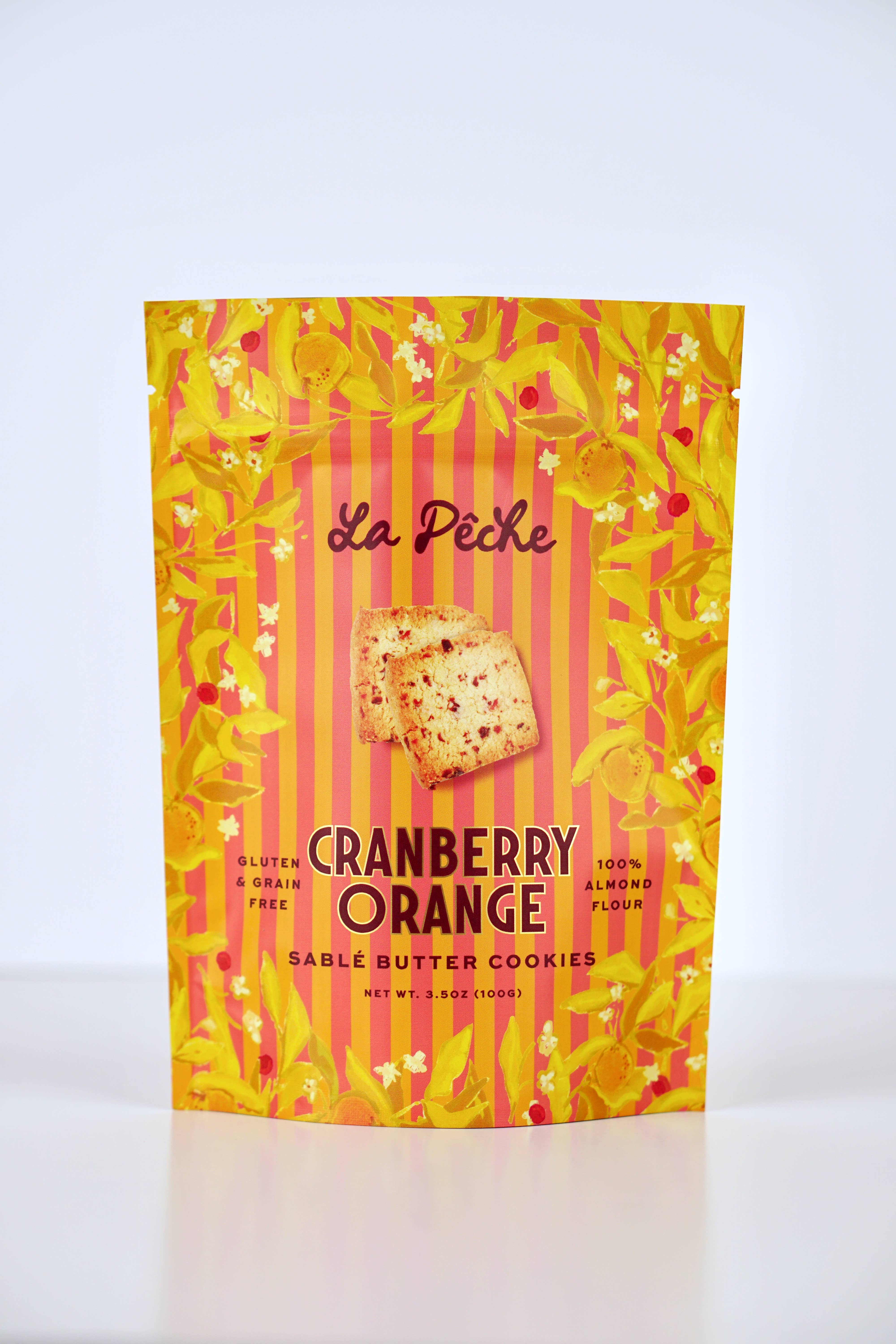 La Pêche - Wholesale Cookie - Cranberry Orange Sablé Butter Cookie 0