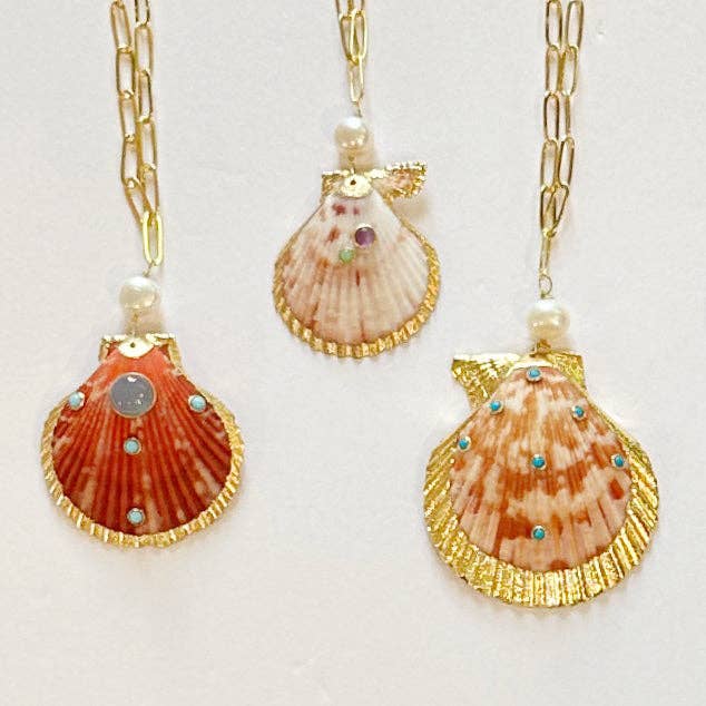 Paloma Scallop chain for wholesale by Meg Carter Designs