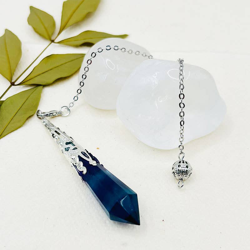 GemMeet – Großhandel Spiritueller Stein/Kristall – Fluorit-Pendulum zur Angstlinderung7