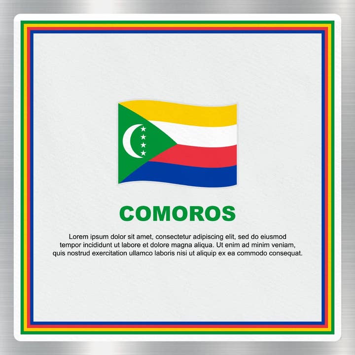 GraffMerch.com - Wholesale Sticker - Comoros Travel Sticker