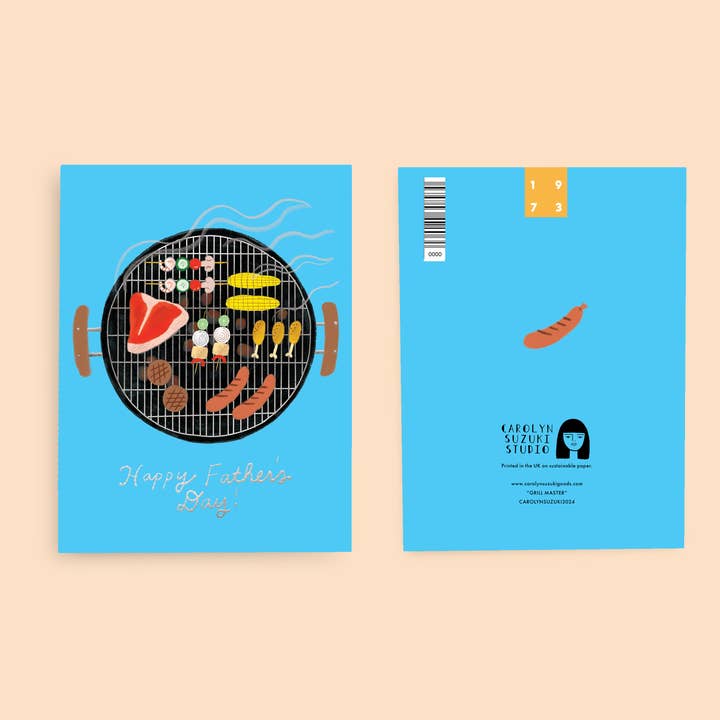Carolyn Suzuki - Wholesale Father's Day Card - GRILL MASTER - Father's Day Card1