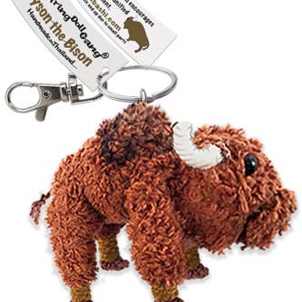 Kamibashi - Wholesale Keychain - Unisex - Tyson the Bison String Doll Keychain1