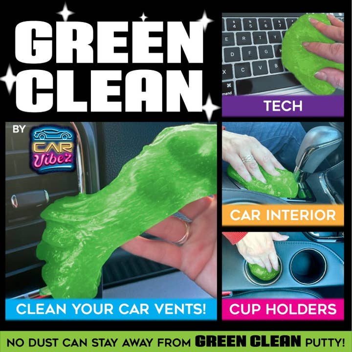 Novelty Closeout - Wholesale Putty/Slime - Kids - Car Vibez Green Cleaning Putty - 6/Pack