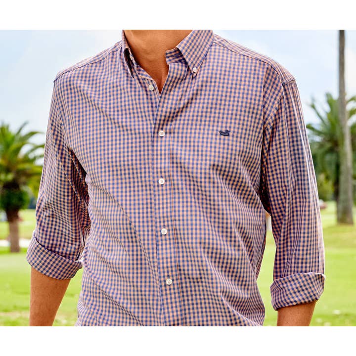 Camicia elegante a quadretti Memphis per la vendita all'ingrosso da parte di Southern Marsh
