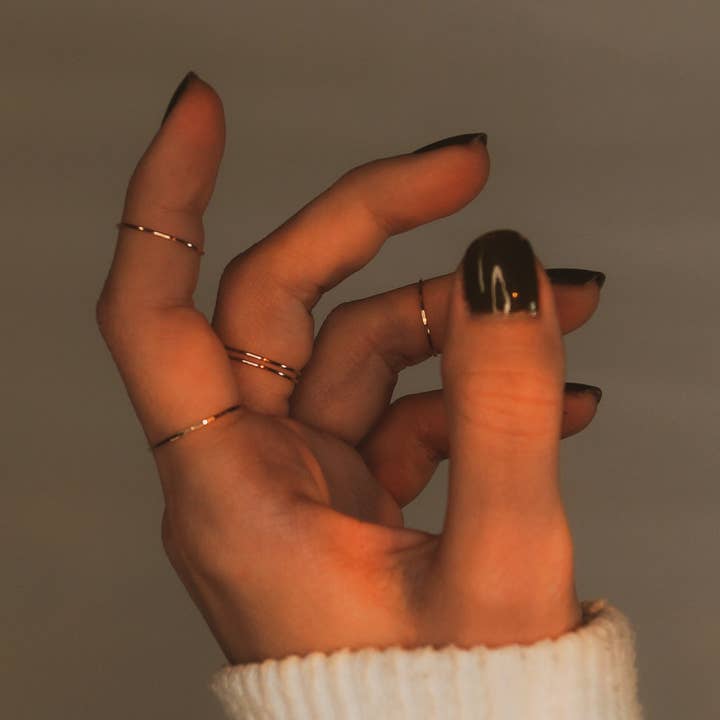 Hannah Naomi - Wholesale Band/Stacked Ring - Ultra Thin Stacking Ring, 14K Gold Fill20