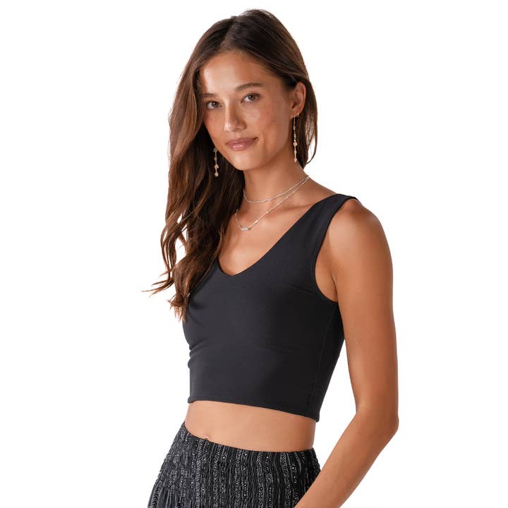 Lotus and Luna - Wholesale Tank Top - Women's - Onyx Restore Ribbed Tank4