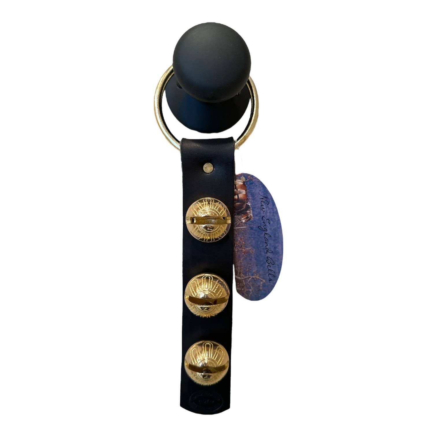 New England Bells - Wholesale Bell - Traditional Strap Bells -  #2 Size Bells - 3 Bells on Strap0