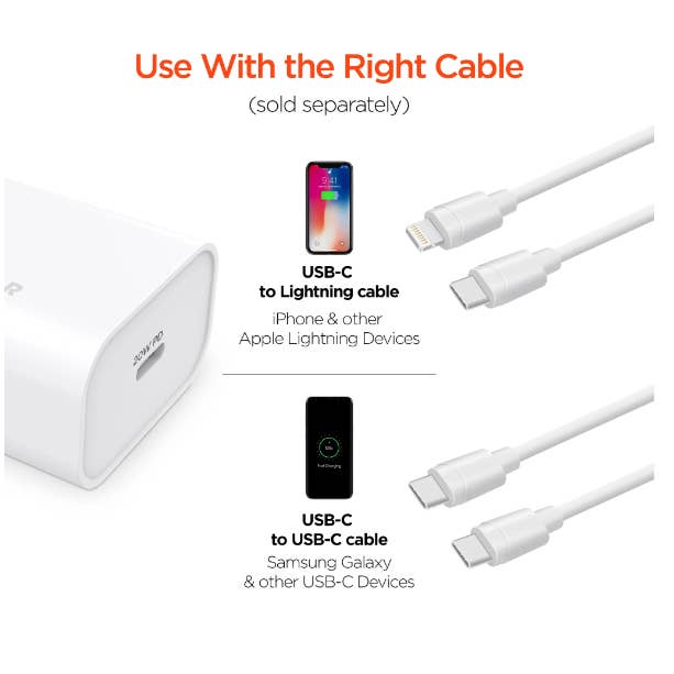 JupiterGear Home - Vente Chargeurs portables - Chargeur secteur HyperGear USB-C DP 20 W1