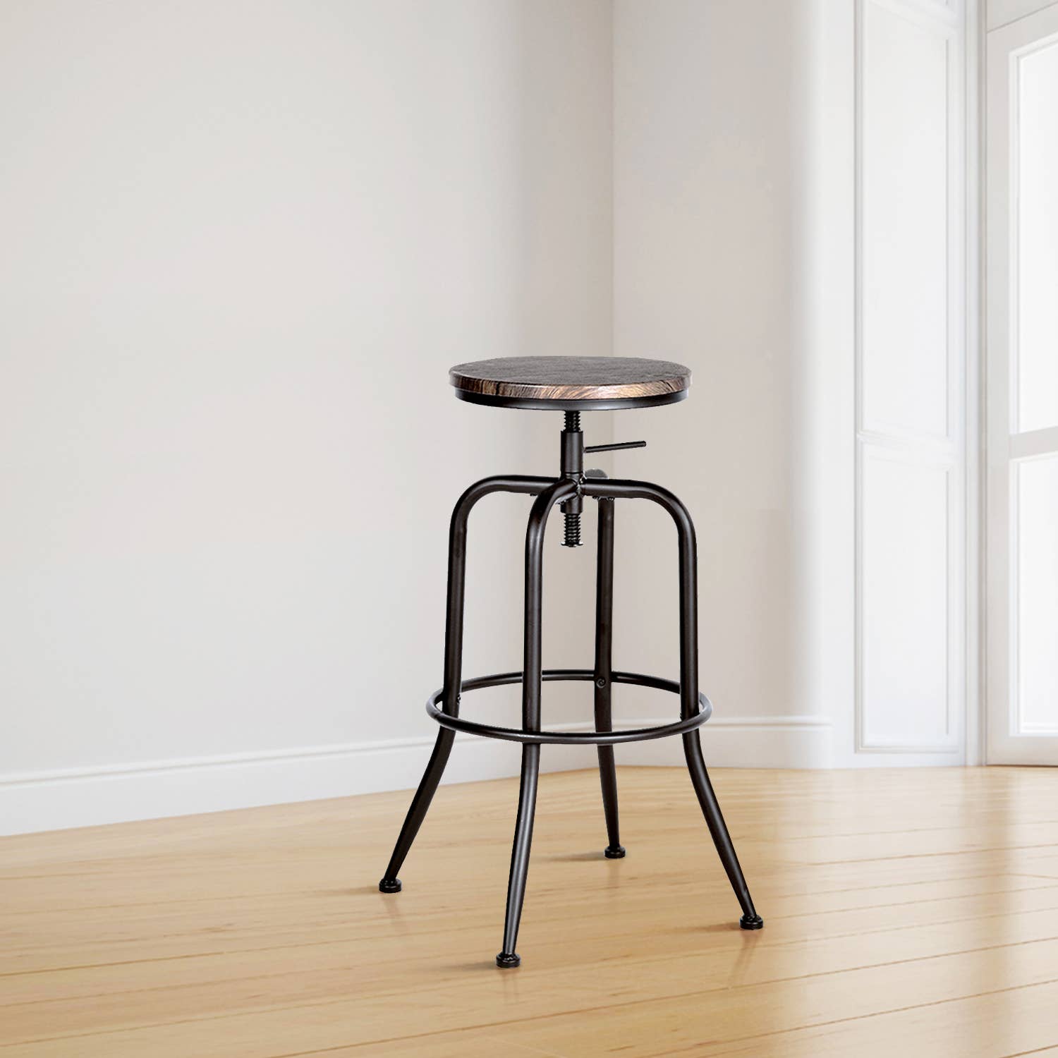 39F Inc. - Wholesale Stool - ANACLETUS 27''-30'' Adjustable Height Swivel Lift Bar Stools1