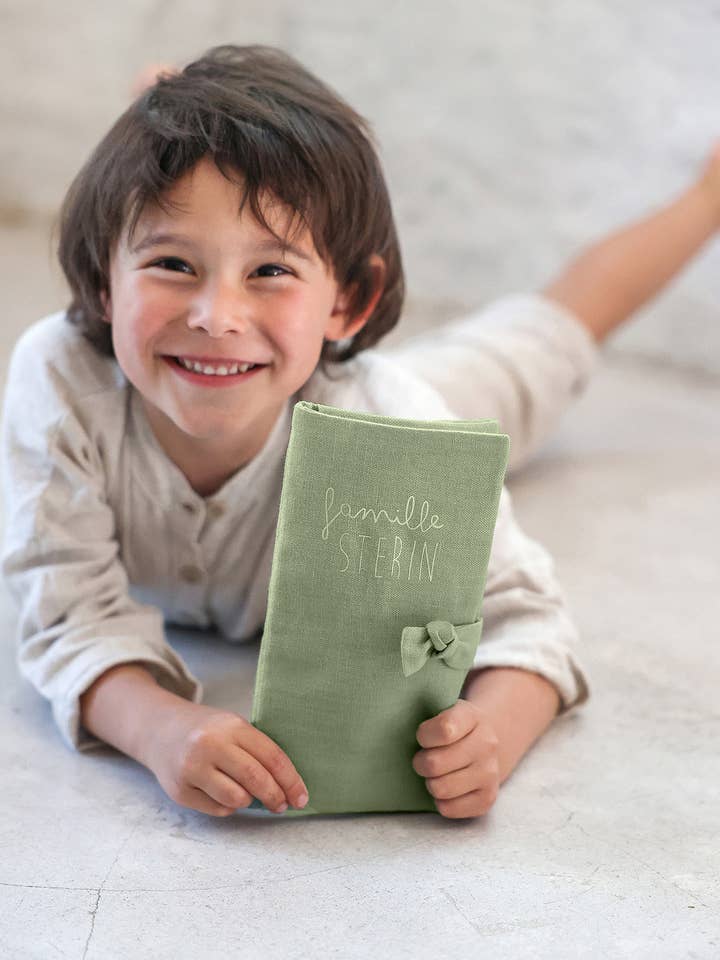 Camille, the personalisable family record book cover for wholesale by Petit Picotin