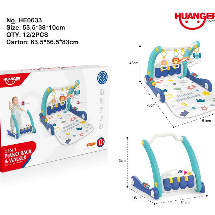 Baby Piano Gym Tappetino da gioco per bambini con WALKER per la vendita all'ingrosso da parte di Toyventures