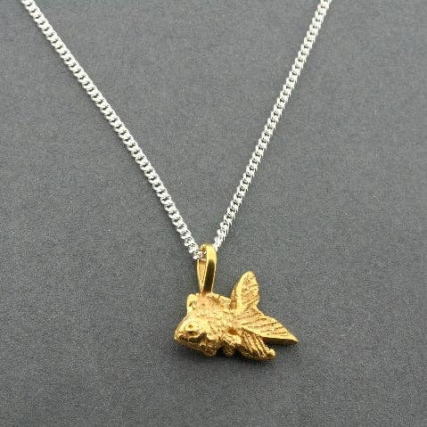 Gouden Siamese vis hanger aan 45 cm schakelketting voor wholesale door Makers & Providers