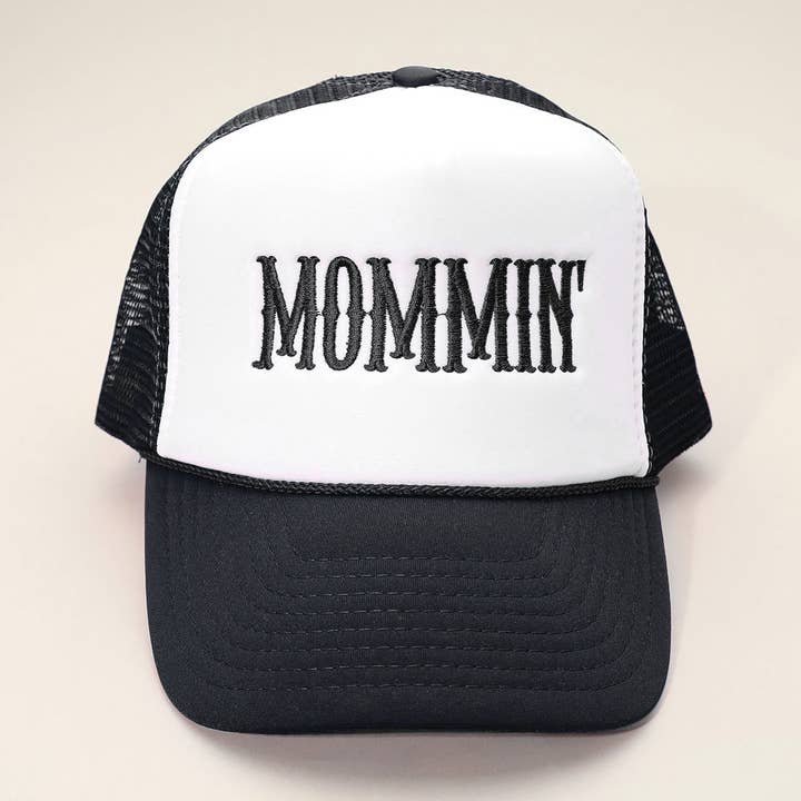 Sensibling Corp. - Wholesale Trucker Hat - Women's - MOMMIN Embroidered Mesh Back Trucker Hat1