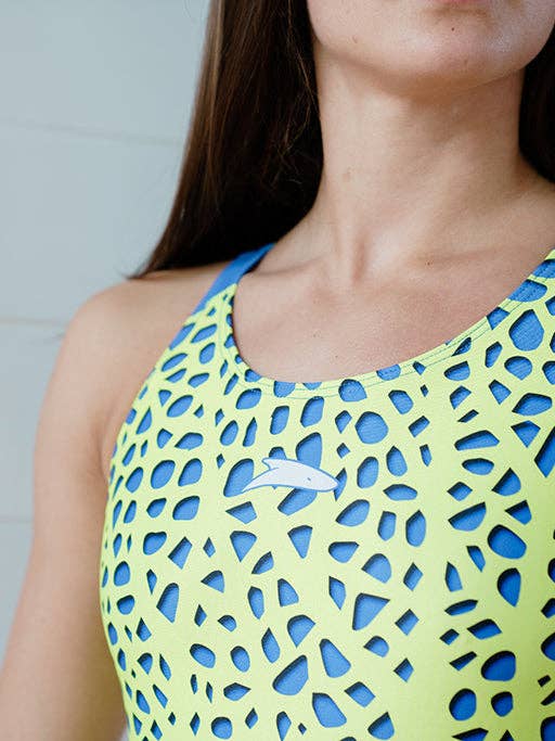 Reef Wide Strap Swimsuit Yellow for wholesale by Squali