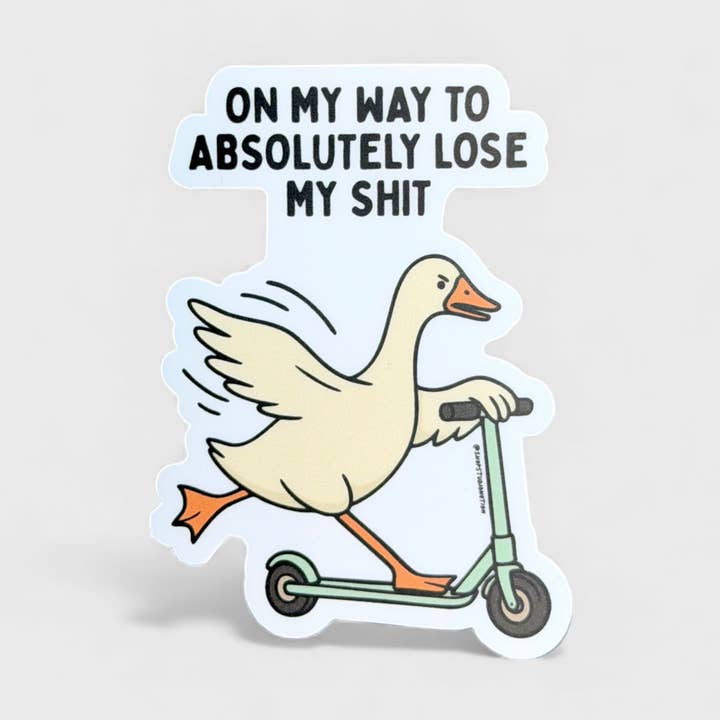 Absolutely Loose My Shit Goose - 2x3 Matte Sticker for wholesale by Studio Notion
